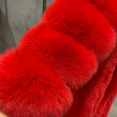 Luxury Fox Fur Full-Length Coat