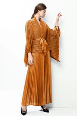 Luxury 2-Piece Pleats Skirt Set