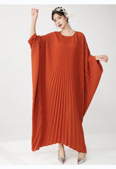 Luxury Designer Pleated Maxi Kaftan Dress