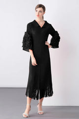Luxury Cocktail Pleats Dress