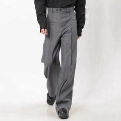 Luxury Men's Pleated Baggy Trousers