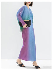 Truly Pleated Batwing Midi Dress