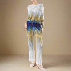 Luxury Plissé Knit Top & Pants Set