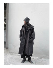 Oversized Not Today Hooded Trench Coat