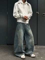 Men - Blue Super Baggy Jeans