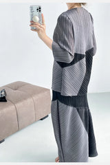 Petite Luxe Japanese Pleats Skirt Set