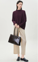 Luxury Relaxed-Fit Pleated Top