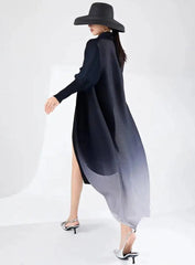Luxury Plisse Longline Cardigan