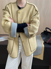 Luxury Wool-Blend Jacket & Scarf