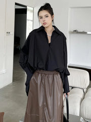 Luxury Poplin Balloon Blouse