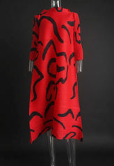 Luxury Plisse Kaftan Dress