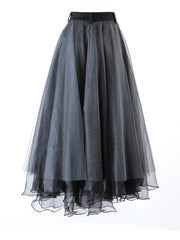 Mid-Length Mesh Tulle Skirt
