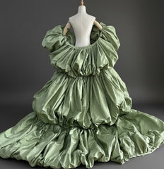 Couture Floor-Length Evening Cape