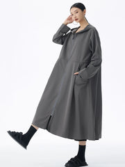 Oversized Hooded Jacket - Japanese Avant-Garde
