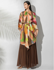 Luxury Pleated Tunic & Skirt