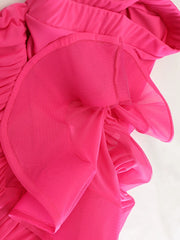 Luxury Asymmetrical Ruffle Skirt