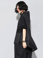 Japanese Couture High Neck Tunic Shirt