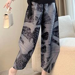Luxe Plissé Pleat Harem Pants