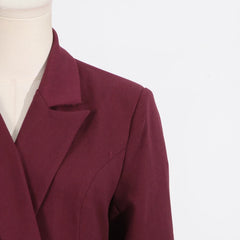 Elegant Ruffle Hem Blazer Dress