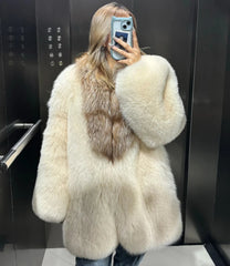 Genuine Fox Fur Coat