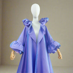Luxury Ruffle Taffeta Opera Coat