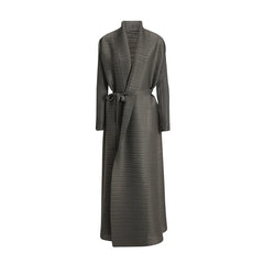 Truly Pleated Stretchy Long Coat