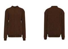 Luxury Plisse Bomber Jacket