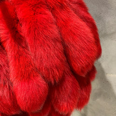 Couture Fox Fur Tail Cape