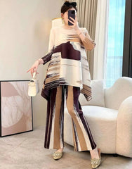 Truly Pleated Asymmetric 2-Piece