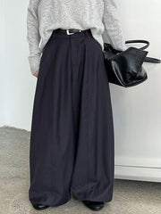 High-Waisted Wide-Leg Trousers