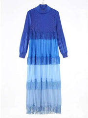 Luxury Pleated Fringe Dress