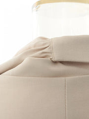 Luxe Minimalist Draped Blazer