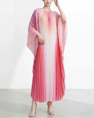Luxury Pleated Kaftan Gown