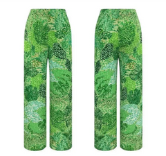 Luxury Pleated Botanical Pants