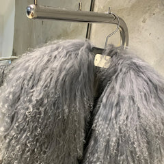 Women's Luxury Fur Leather Coat