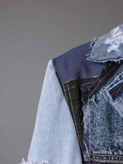 Women's Luxury Denim Trench Coat