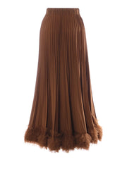 Luxury Pleated Maxi Skirt