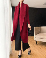 Elegant Pleats Formal Coat