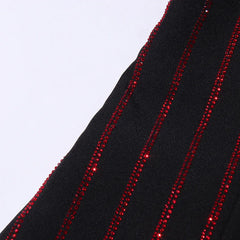 Luxury Bejeweled Striped Blazer