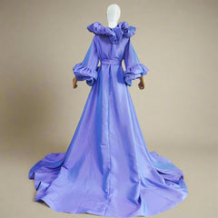 Luxury Ruffle Taffeta Opera Coat