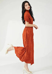 Elegant Pleated Kaftan Dress