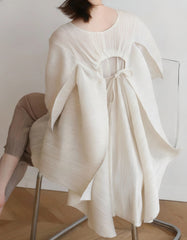 Luxury Pleated Oversized Top