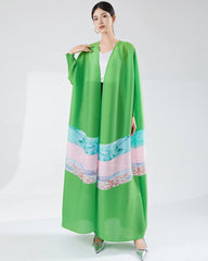 Luxury Flowing Plisse Duster