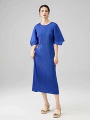 Luxury Formal Pleats Travel Dress