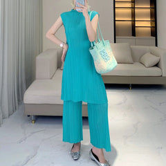 Truly Pleated Casual Pant Suit