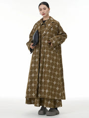 Avant-Garde Geometric Trench Coat
