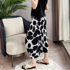 Luxury Avant-Garde Plissé Pants