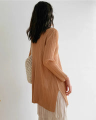 Dressy Sculptural Pleated Top