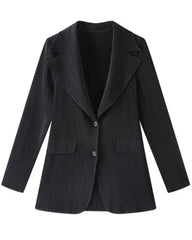 Luxury Plissé Blazer Jacket
