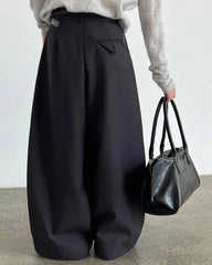 Luxury Relaxed Wide-Leg Trousers